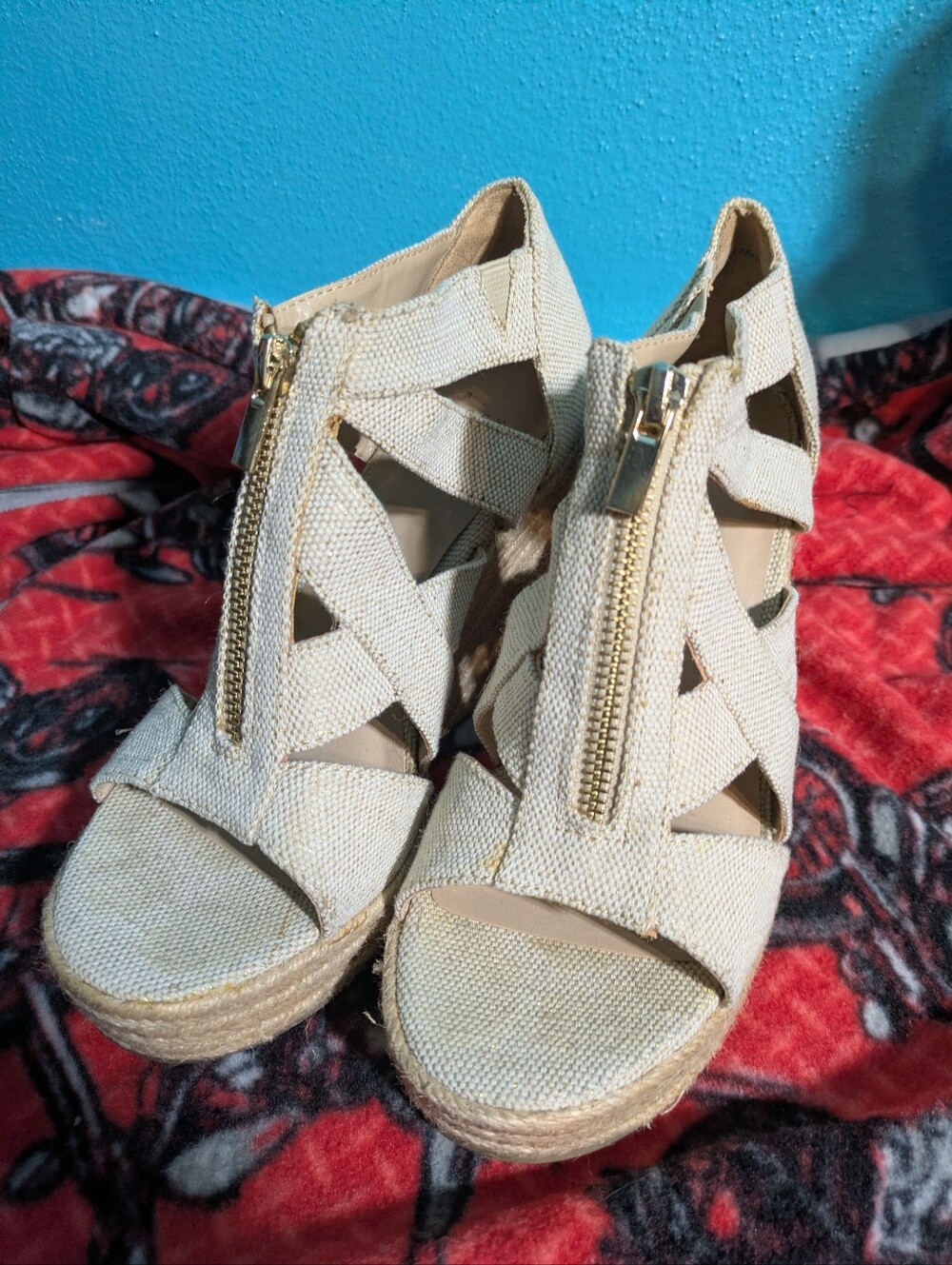 A New Day Canvas Espadrille Wedges